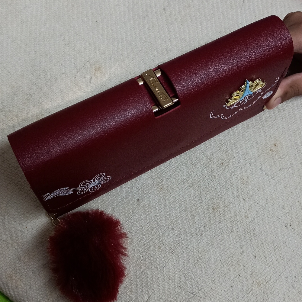 Maroon Clutch - Picture 3 of 5
